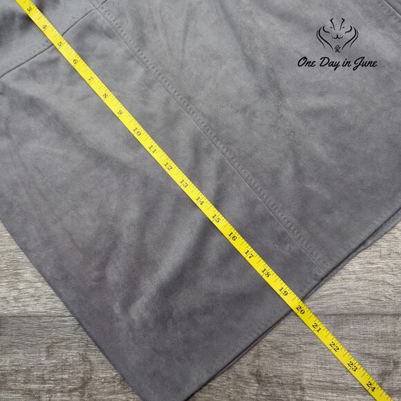 Sophie Max Comfort Waist Faux Suede Mini Skirt Size M - Picture 4 of 5